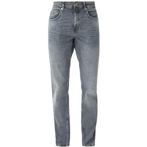 s.Oliver Lange jeansbroek, rechte snit, voor heren, grijs/zwart, 36 W/32 l, Grijs/Zwart