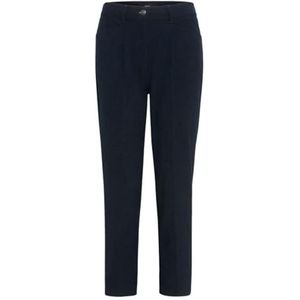 BRAX Style Mara S Tech Corduroy Damesbroek, Navy Blauw