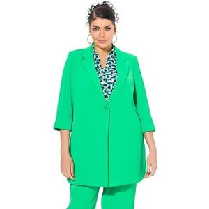 Ulla Popken Blazer pour femme, Vert naturel., 44-46