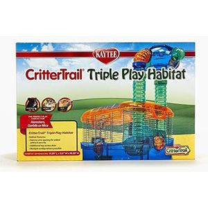 Kaytee CritterTrail Drievoudige speelkooi voor kleine dieren, hamsters, gerbils, muizen