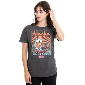 Star Wars Ahsoka Rays T-shirt pour femme, anthracite, XXL, charbon, XXL