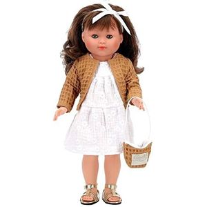 Vilac Marie-Françoise, speelgoed van polyethyleen, pop met witte jurk, 40 cm, staat alleen voor kinderen, vanaf 3 jaar