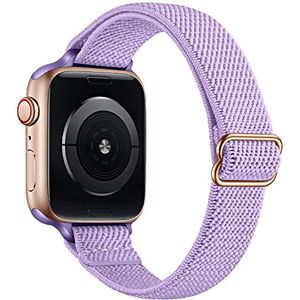 Lysun SOLO Loop elastische nylon armband, compatibel met Apple Watch band 38 mm, 40 mm, 41 mm, voor dames en heren, verstelbare elastische band voor iWatch Series SE/7/6/5/4/3/2/1