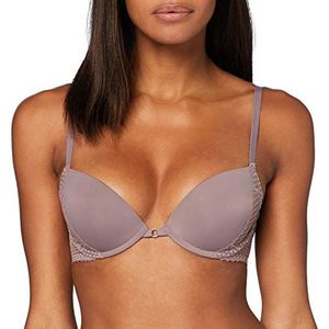 Calvin Klein Push Up Plunge Unisex Diepe BH, Plum Dust