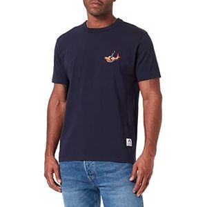 Kings of Indigo Darius T-shirt voor heren, Koiboy Navy 8117