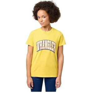 Wrangler T-shirt régulier pour femme, Varsity Yellow, XS