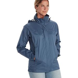 Marmot Wm's PreCip Eco Jacket, waterdichte regenjas, winddichte regenjas, ademend, opvouwbare hardshell windbreaker, ideaal voor fietsen en wandelen, Storm, S