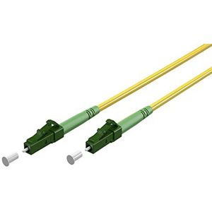 goobay 59628 Câble à fibre optique (FTTH) / monomode (OS2) Simplex/LC APC (8°) mâle vers LC-APC (8°) mâle/Câble à fibre optique / 1 mètre