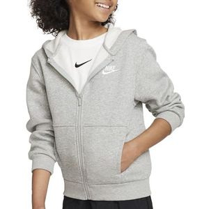 Nike K Nsw Club Flc Hd Fz Ls Lbr Hooded Full Zip Ls Top Uniseks kinderen