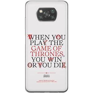 ERT GROUP Beschermhoes voor Xiaomi Pokphone X3, origineel en officieel gelicentieerd product, Game of Thrones, motief Game of Thrones 009, geschikt voor de vorm van de mobiele telefoon, TPU-beschermhoes