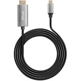 Trust Calyx HDMI-kabel (USB C naar 4K, voor Type-C-apparaten, 1,8 m), zwart