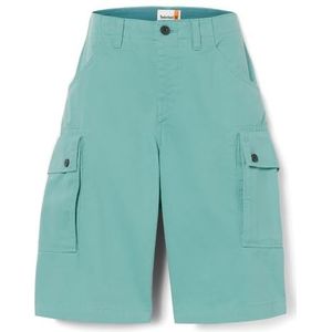 Timberland Twill Cargo Shorts voor heren, kort model, Groen (Sea Pine)