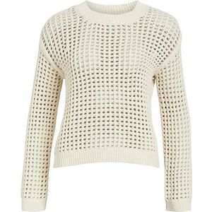 Object Objcharlie L/S Knit Noos Pull en tricot pour femme, Sandshell, XS