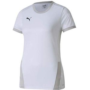 PUMA Teamgoal T-shirt voor dames, 23 jersey W, Puma wit/grijs/paars