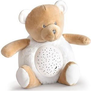 Doudou et Compagnie - DC3692 Pluche dier nachtlampje voor kinderen, met muziek en licht, 3 lampen, 20 cm, bruin