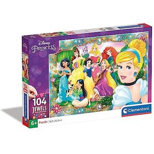 Clementoni - 20147 - Jewels puzzel - Princess - 104 stukjes - Disney