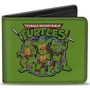 Buckle Down Wallet Classic Teenage Mutant Ninja Turtles Battle P reisaccessoires, dubbelgevouwen portemonnee, meerkleurig, één maat, Meerkleurig