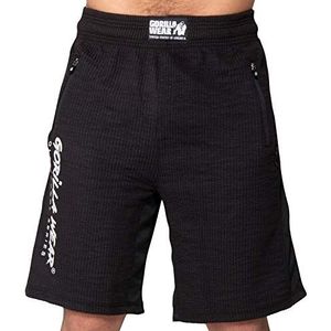 GORILLA WEAR Augustine Old School herenshorts, zwart, M, zwart.