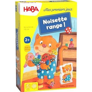 HABA Eerste Hazelnootbordspel voor kinderen, van hout, beoordeling, wedstrijd en geheugen, 1 tot 3 spelers, 2 jaar - 303470, kleurrijk