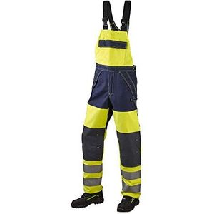 JAK Workwear 12-13103-029-076-90 Model 13103 EN ISO 1149-5 Multinorm tuinbroek, geel/marine, EU 44/76 maat, 90 cm staplengte, geel/marineblauw