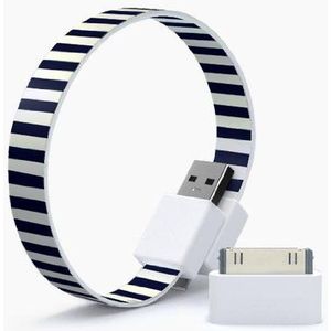 Mohzy Classic Micro USB-kabel voor iPhone 4 / 4S met MFI adapter