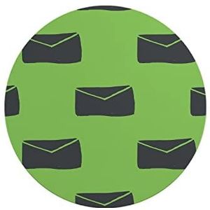 Questo Casa, Ronde muismat met antislip onderkant voor kantoor en thuis, diameter 22 cm