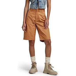 G-STAR RAW Chino bermuda shorts voor dames, Bruin (Chipmunk D22900-c962-3886)