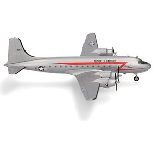 Herpa Air Force Douglas C-54 Skymaster ""Rosinenbomber"" - miniatuur op schaal 1:200 - verzamelaarsmodel model zonder voet metaal