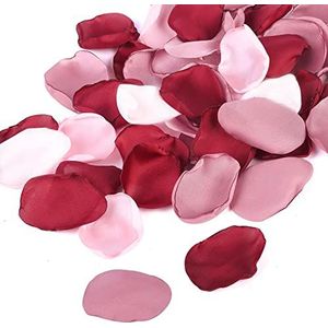 Folat 24881 Romantische Love Deco rozenblaadjes rood, roze, rozenblaadjes voor bruiloft, Valentijnsdag of Moederdag