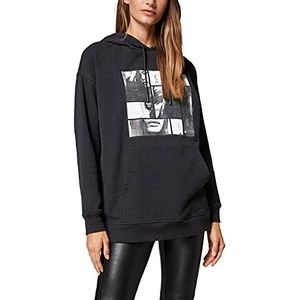 Comma CI Sweatshirt met lange mouwen, 99E4 Placed Print, 36 dames, zwart.