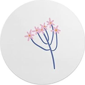 Questo Casa, Ronde muismat met antislip onderkant voor kantoor en thuis, diameter 22 cm