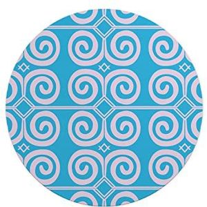 Questo Casa, Ronde muismat, digitaal bedrukt, antislip onderkant, voor kantoor en thuis, diameter 22 cm