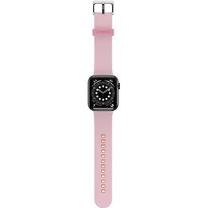 OtterBox All Day armband voor Apple Watch Series 9/8/7/6/SE 2e gen/SE 1e gen/5/4/3-42 mm/44 mm/45 mm, reservearmband van duurzame zachte siliconen, voor Apple Watch, roze/oranje