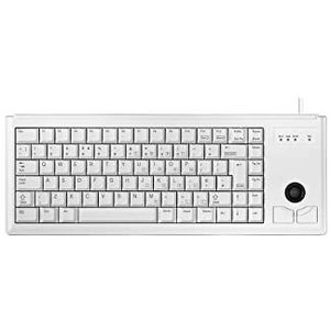 Cherry Compact Keyboard G84-4400 - toetsenbord - USB QWERTY - Grey Light (lichtgrijs) voor bediening via meerdere 21p