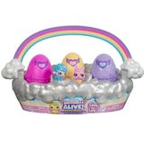 Hatchimals Alive - Mand met 6 eieren + accessoires – eiermand 6 figuren om te verzamelen en 4 accessoires – om met water te maken – figuur – eenvoudig transport – speelgoed voor kinderen vanaf 5 jaar