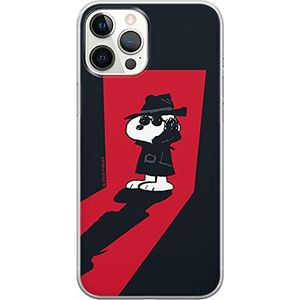 Beschermhoes voor iPhone 12 Pro Max origineel en officieel gelicentieerd product Snoopy, optimale vorm van de smartphone, schokbestendig.