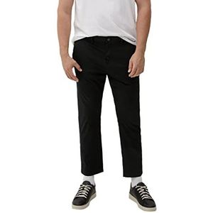 s.Oliver Big Size Broek pasvorm: Detroit Relaxed Fit heren, zwart, 40 W/32 L, zwart.