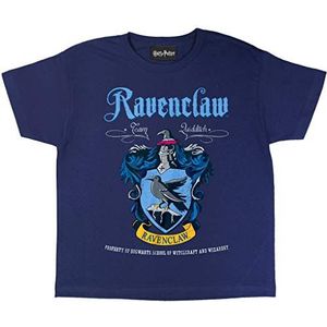 Harry Potter Ravenclaw Crest T-shirt, kinderen, 4-13 jaar, blauw, officiële merchandise, Marinier