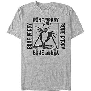 Disney Unisex Nightmare Before Christmas-Bone Daddy Organic Korte Mouw T-Shirt Melange Grey M, Melange Grey