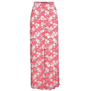 Vero Moda Vmmenny HW Wide Pants Wvn Damesbroek, georgia peach/Aop: duizend