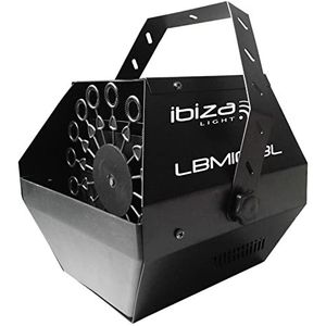 Ibiza - LBM10BAT-BL - Draagbare zeepbellenmachine met 16 staafjes - zwart