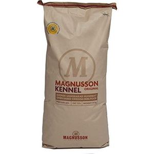 MAGNUSSONs Kennel (1 x 14 kg) droogvoer voor volwassen honden van alle rassen, compleet voer hoogwaardig vleesmeel van gebakken spiervlees