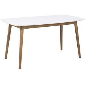 AC Design Furniture Pernille 60733-150 x 80 cm eettafel wit gelakt houten plaat