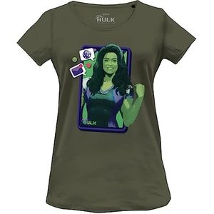 Marvel T-shirt pour femme, kaki, M
