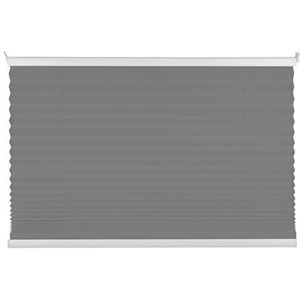 mydeco® 50x130 cm lichtgrijs plissé zonder boren klemrolgordijn binnenrolgordijn met klemdragers (klemfix) zonwering inkijkbescherming venster