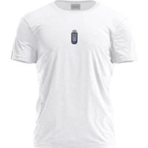 Bona Basics, T-shirt basique imprimé numérique,%100 coton, blanc, Décontracté pour homme, taille : M, Blanc, M