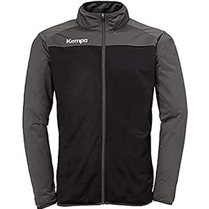 Kempa Prime Poly Jacket Basketbaljas voor heren, zwart/antraciet