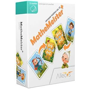 Mathemeister Plus – leerspel toevoeging tot 10 (kinderspel): kaartspel met leereffect