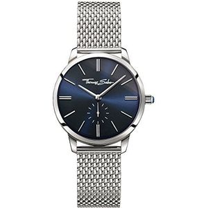 Thomas Sabo Glam Spirit dameshorloge zilver analoog kwarts, Blauw/Zilver, 33 mm, horloge met armband
