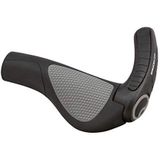 Ergon - GP3 Lock-on fietshandgrepen, regular compatibel, voor toeren en mountainbikes, groot, zwart/grijs